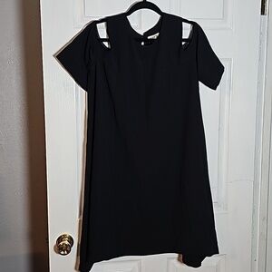 SHE'S WOMENS SIZE 14 PLUS SIZE BLACK MIDI DRESS